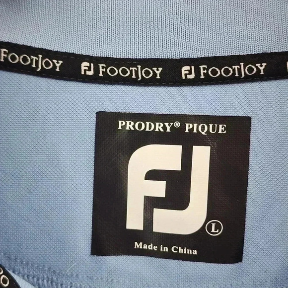 Footjoy Polo Golf Shirt Men's L blue - Picture 5 of 8